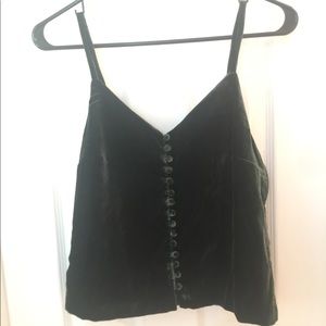 Madewell Velvet Forrest Green Tank